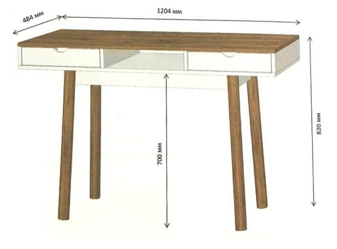 Стол письменный для ноутбука «Сканди-2»